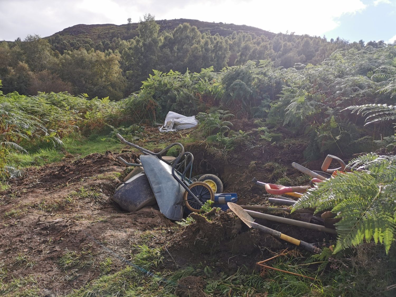 Creag Beag path maintenance, Kingussie. David Brown, 2024. 
